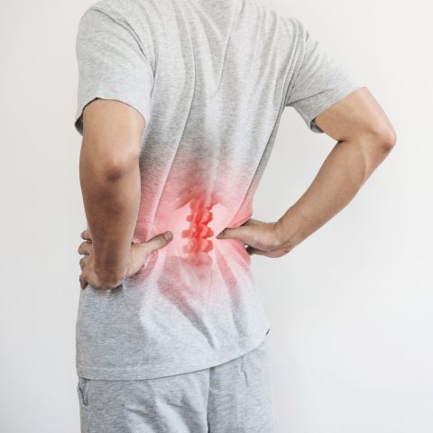 a man with a office synbdrome lower back pain