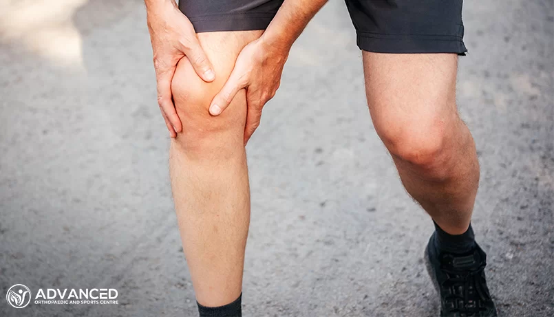 a person with knee pain